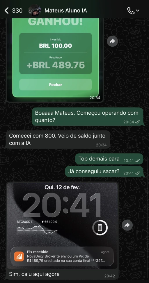 Resultado Aluno IA PRO 1